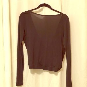 Nike cropped open back top